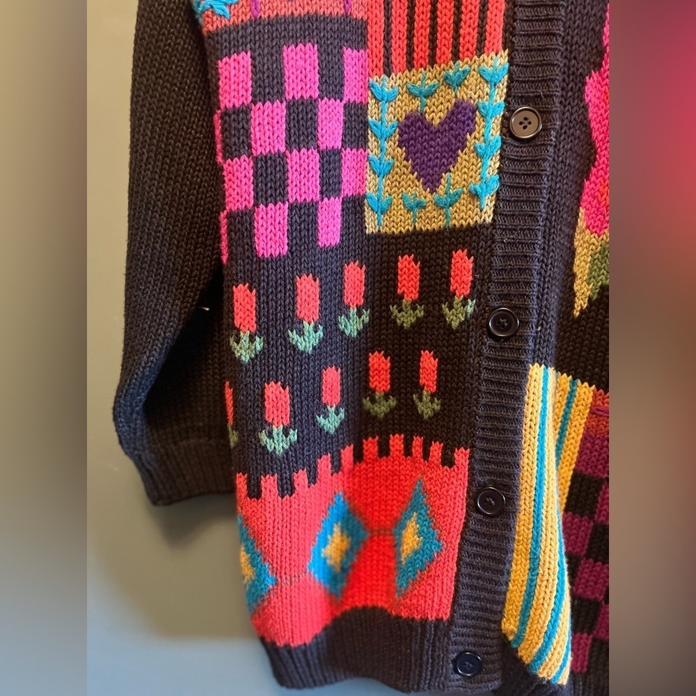 Heart & Rose sweater/ Cardigan… Vintage - Picture 4 of 11